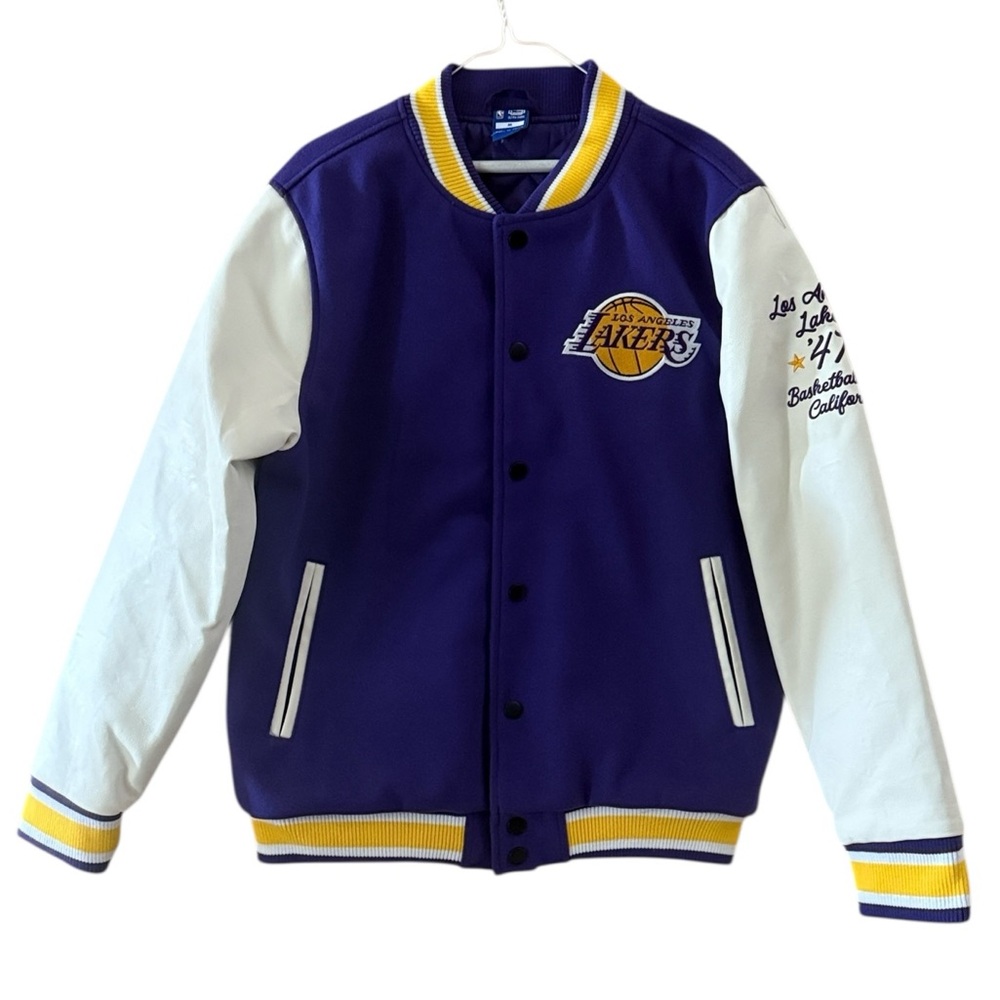 NWT LA Lakers Letterman Jacket Size M